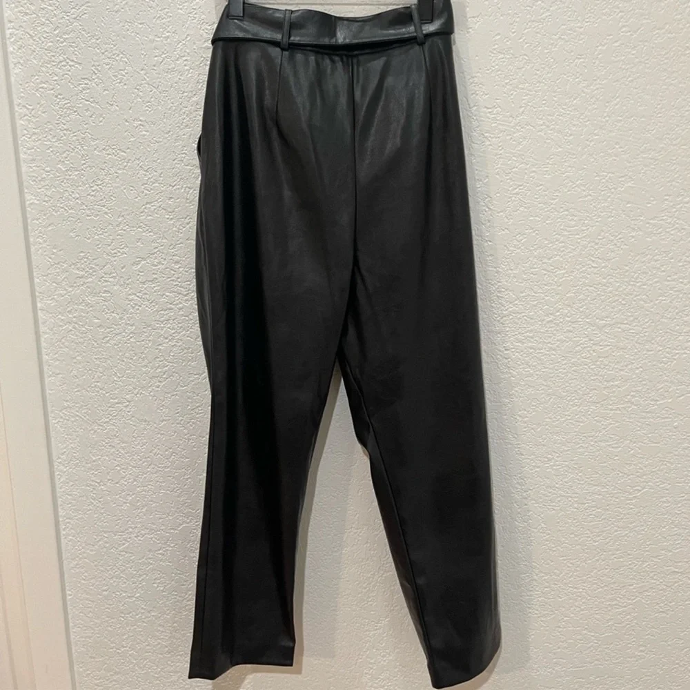 NWT TWD BAKER FAUX LEATHER PANTS - Picture 9 of 10